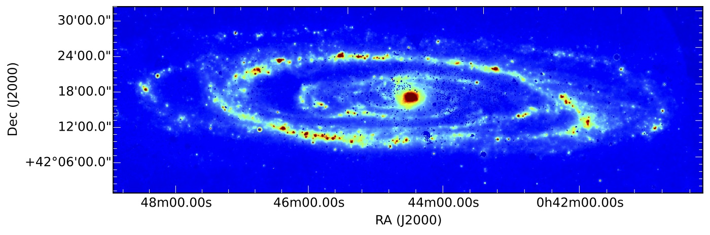 Star formation map of M31. Credit: S. Rahmani